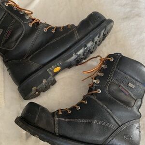 Men’s leather steel toe safety boots